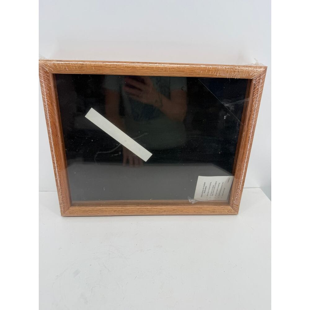 New Wood Shadow Box Display Case Glass Front 12x15x2 Collectibles Memorabilia